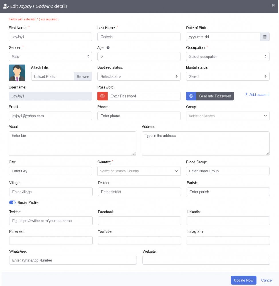 Edit more data